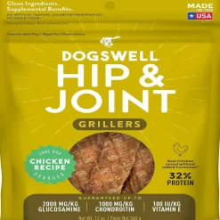 Dogswell Grillers Hip & Joint Chicken Recipe Grain-Free Treats for Dogs