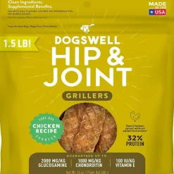 Dogswell Grillers Hip & Joint Chicken Recipe Grain-Free Treats for Dogs