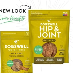 Dogswell Grillers Hip & Joint Chicken Recipe Grain-Free Treats for Dogs