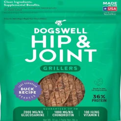 Dogswell Grillers Hip & Joint Duck Recipe Grain-Free Treats for Dogs