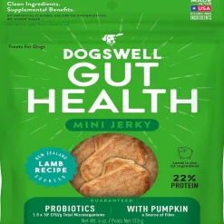 Dogswell Gut Health Mini Jerky Lamb Treats for Dogs 4 oz