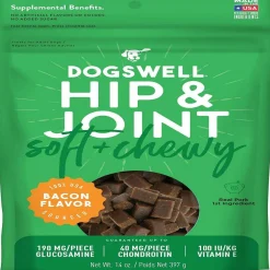 Dogswell Soft & Chewy Hip & Joint Bacon Flavored Treats for Dogs 14 oz