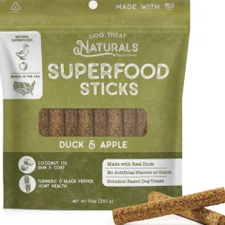 Dog Treat Naturals Superfood Sticks Duck & Apple Dog Treats (10 oz)