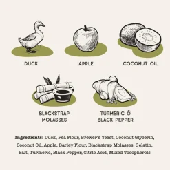 Dog Treat Naturals Superfood Sticks Duck & Apple Dog Treats (10 oz)