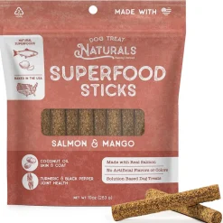Dog Treat Naturals Superfood Sticks Salmon & Mango Dog Treats (10 oz)