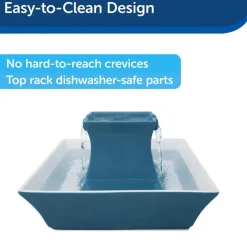 Drinkwell Pagoda Ceramic Pet Water Fountain