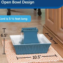 Drinkwell Pagoda Ceramic Pet Water Fountain