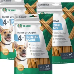 Dr. Marty Better Life Chews 4 in 1 Dental Care Sticks for Large Dogs, 60+ lbs