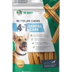 Dr. Marty Better Life Chews 4 in 1 Dental Care Sticks for Large Dogs, 60+ lbs