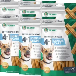 Dr. Marty Better Life Chews 4 in 1 Dental Care Sticks for Large Dogs, 60+ lbs