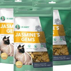 Dr. Marty Jasmine's Gems Freeze-Dried Raw Chicken Liver Cat Treats, 4oz