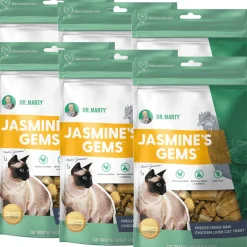Dr. Marty Jasmine's Gems Freeze-Dried Raw Chicken Liver Cat Treats, 4oz