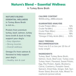 Dr. Marty Nature’s Blend Essential Wellness in Turkey Bone Broth Wet Dog Food, 6.3 oz, Case of 12