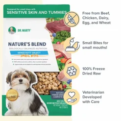 Dr. Marty Nature's Blend Sensitivity Select Small Bites Freeze-Dried Raw Dog Food