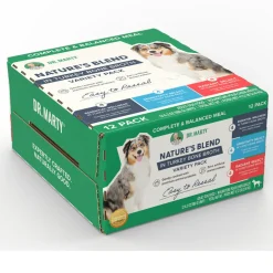 Dr. Marty Nature's Blend Turkey Bone Broth Wet Dog Food Variety Pack, 6.3 oz, Case of 12