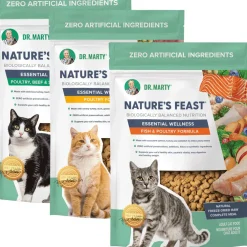 Dr. Marty Nature's Feast Cat Food Variety Flavor Pack - Poultry, Fish, & Beef