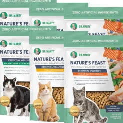 Dr. Marty Nature's Feast Cat Food Variety Flavor Pack - Poultry, Fish, & Beef