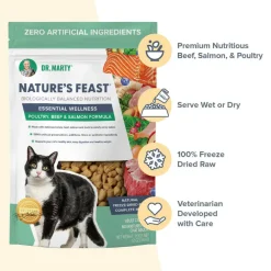 Dr. Marty Nature's Feast Cat Food Variety Flavor Pack - Poultry, Fish, & Beef