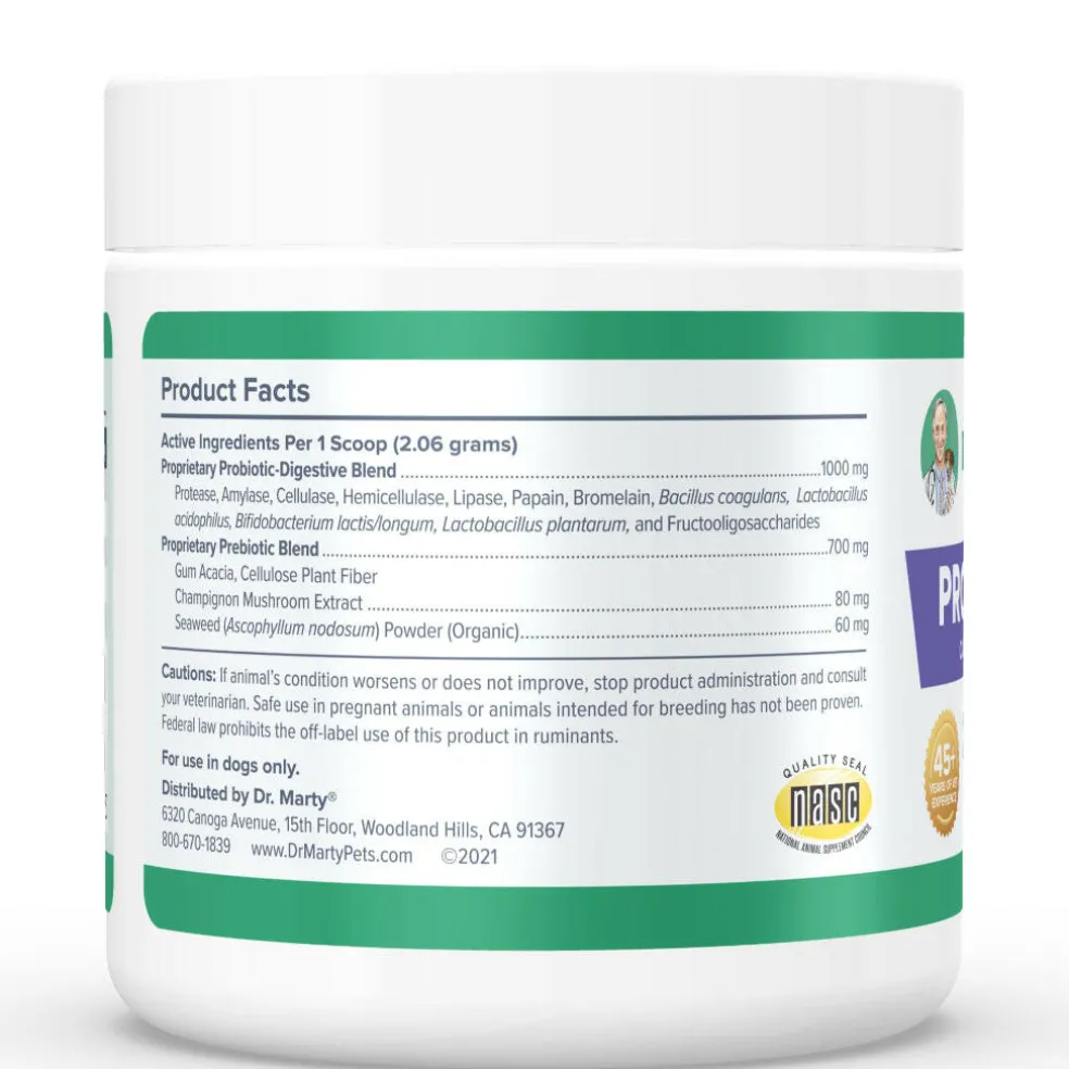 Dr. Marty ProPower Plus Canine Digestive Support Powder for Dogs, 2.2 oz