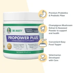 Dr. Marty ProPower Plus Canine Digestive Support Powder for Dogs, 2.2 oz