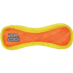 Duraforce Bone Tiger Dog Toy Orange & Yellow