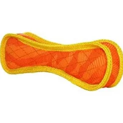 Duraforce Bone Tiger Dog Toy Orange & Yellow
