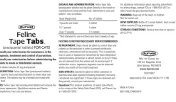 Durvet Feline Tape Tabs Tapeworm Dewormer for Cats (3 tablets)