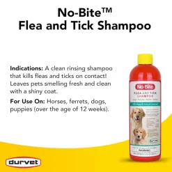 Durvet No-Bite™ Flea and Tick Shampoo for Dogs & Puppies, 12 oz
