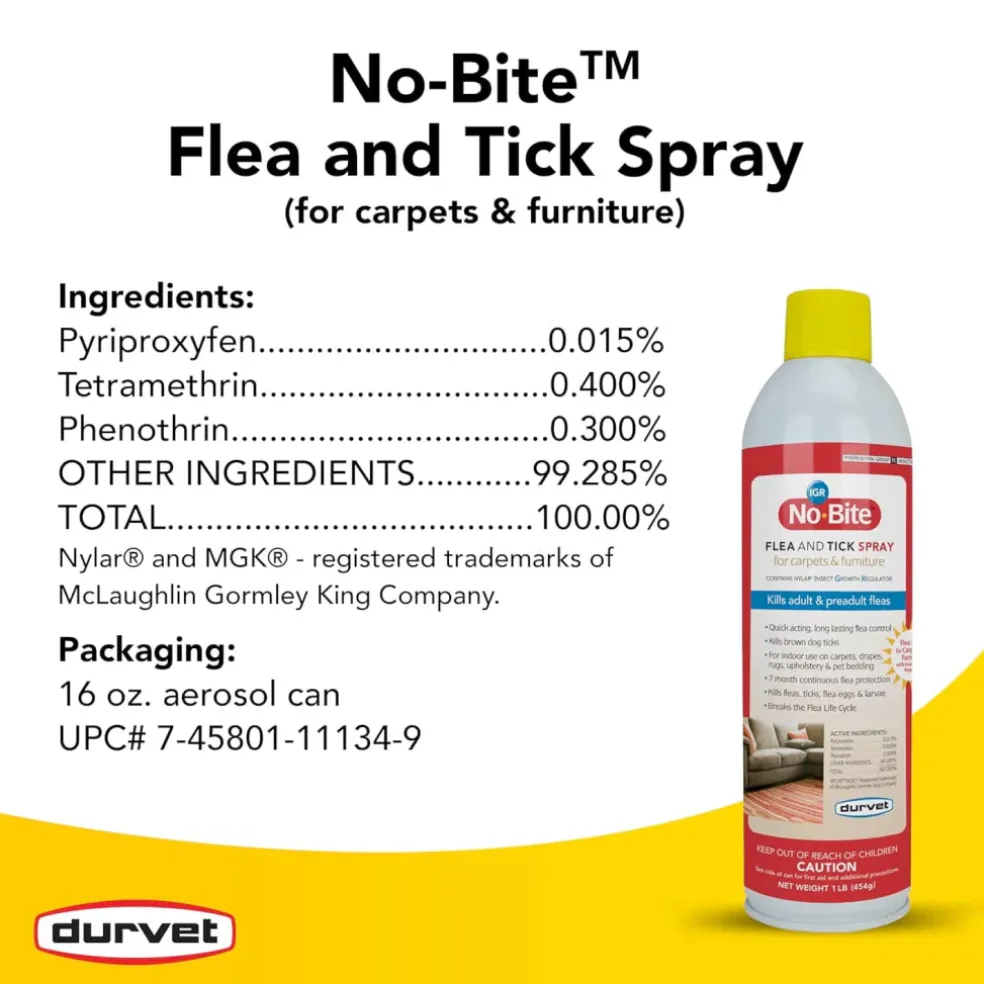 Durvet No-Bite IGR Flea & Tick Mist for Dogs & Cats