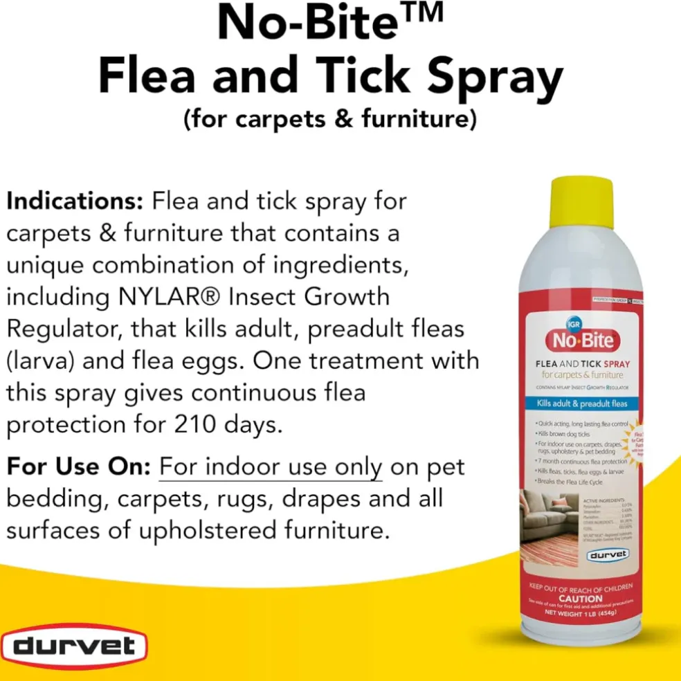 Durvet No-Bite IGR Flea & Tick Mist for Dogs & Cats