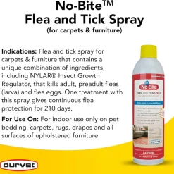 Durvet No-Bite IGR Flea & Tick Spray for Carpets & Furniture (16 oz)