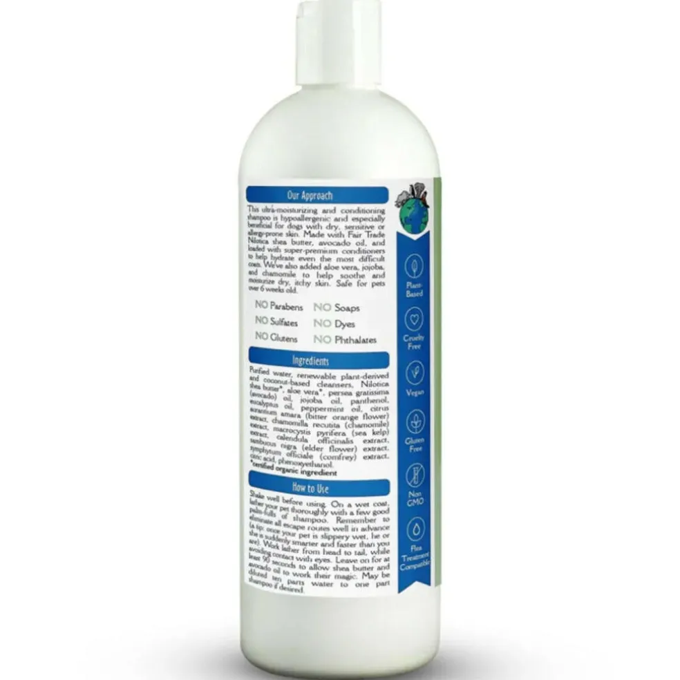 Earthbath Hypoallergenic Shea Butter Shampoo for Dogs & Cats (16 oz)