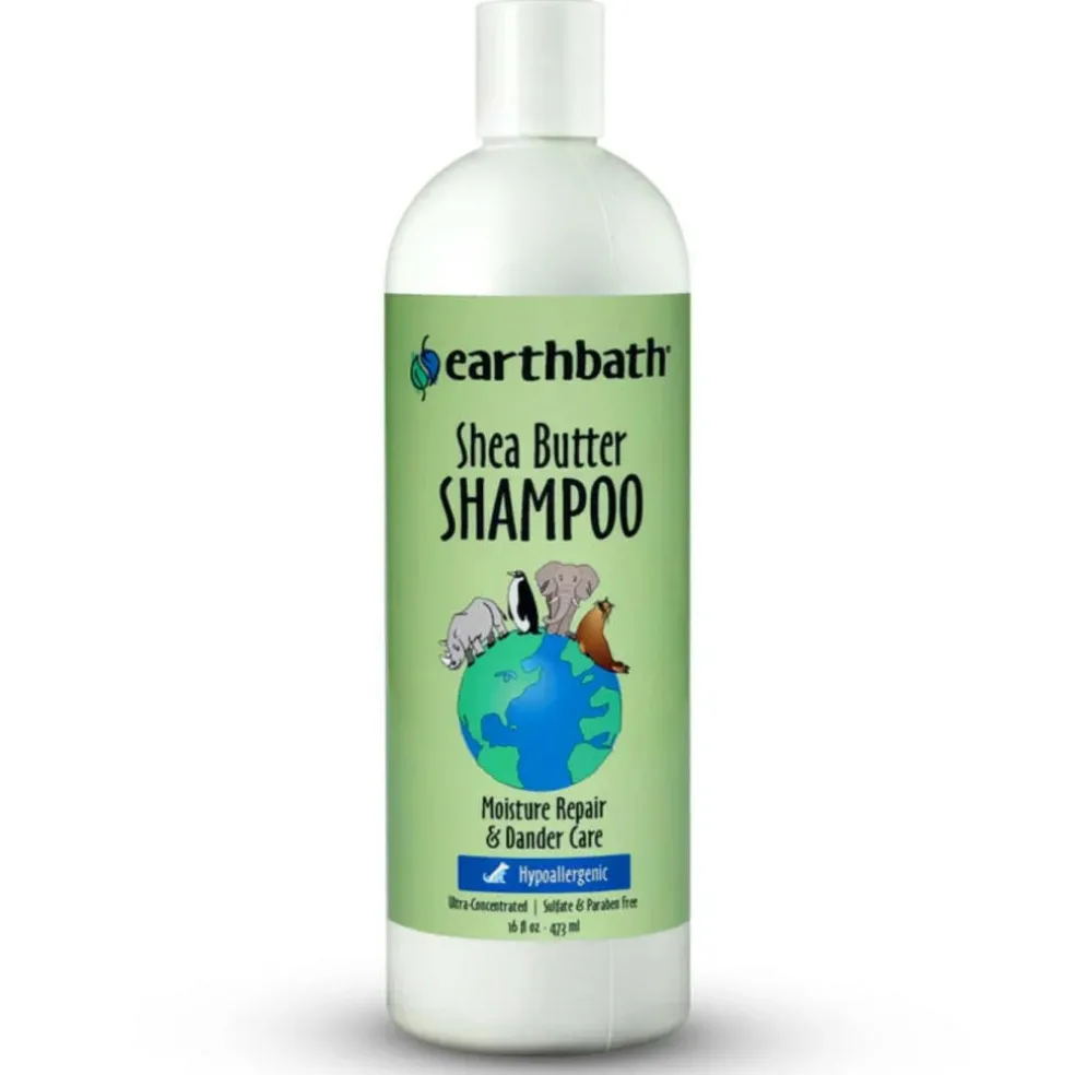 Earthbath Hypoallergenic Shea Butter Shampoo for Dogs & Cats (16 oz)