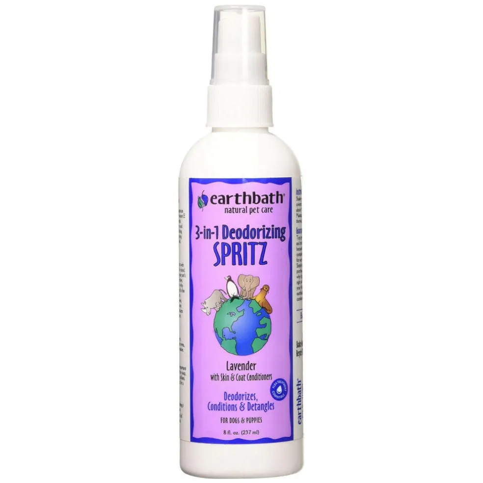 Earthbath 3-in-1 Deodorizing Lavender Spritz for Dogs (8 oz)