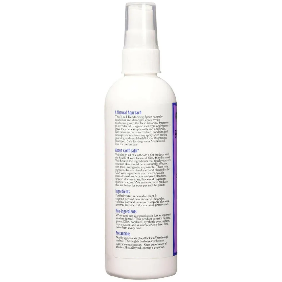 Earthbath 3-in-1 Deodorizing Lavender Spritz for Dogs (8 oz)