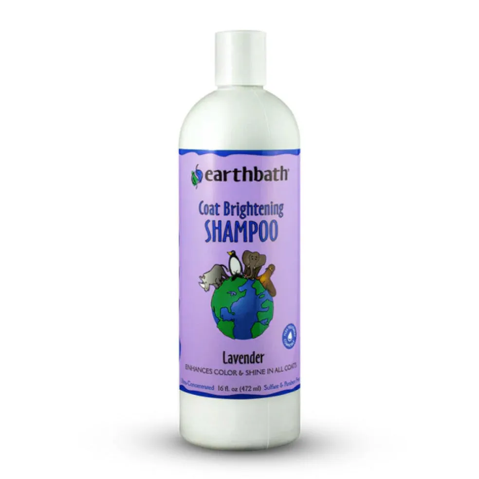 Earthbath Light Color Coat Brightening Lavender Shampoo for Dogs & Cats (16 oz)