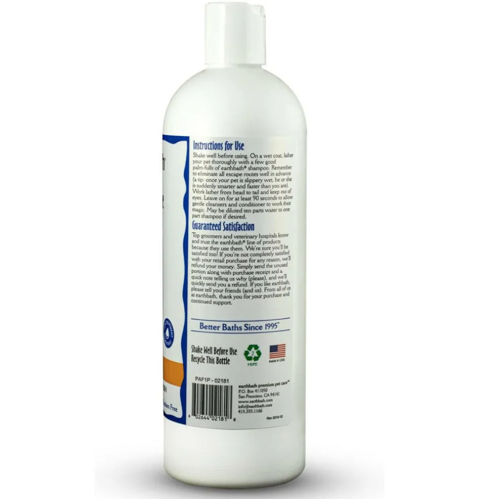 Earthbath Oatmeal & Aloe Fragrance-Free Shampoo for Dogs & Cats (16 oz)