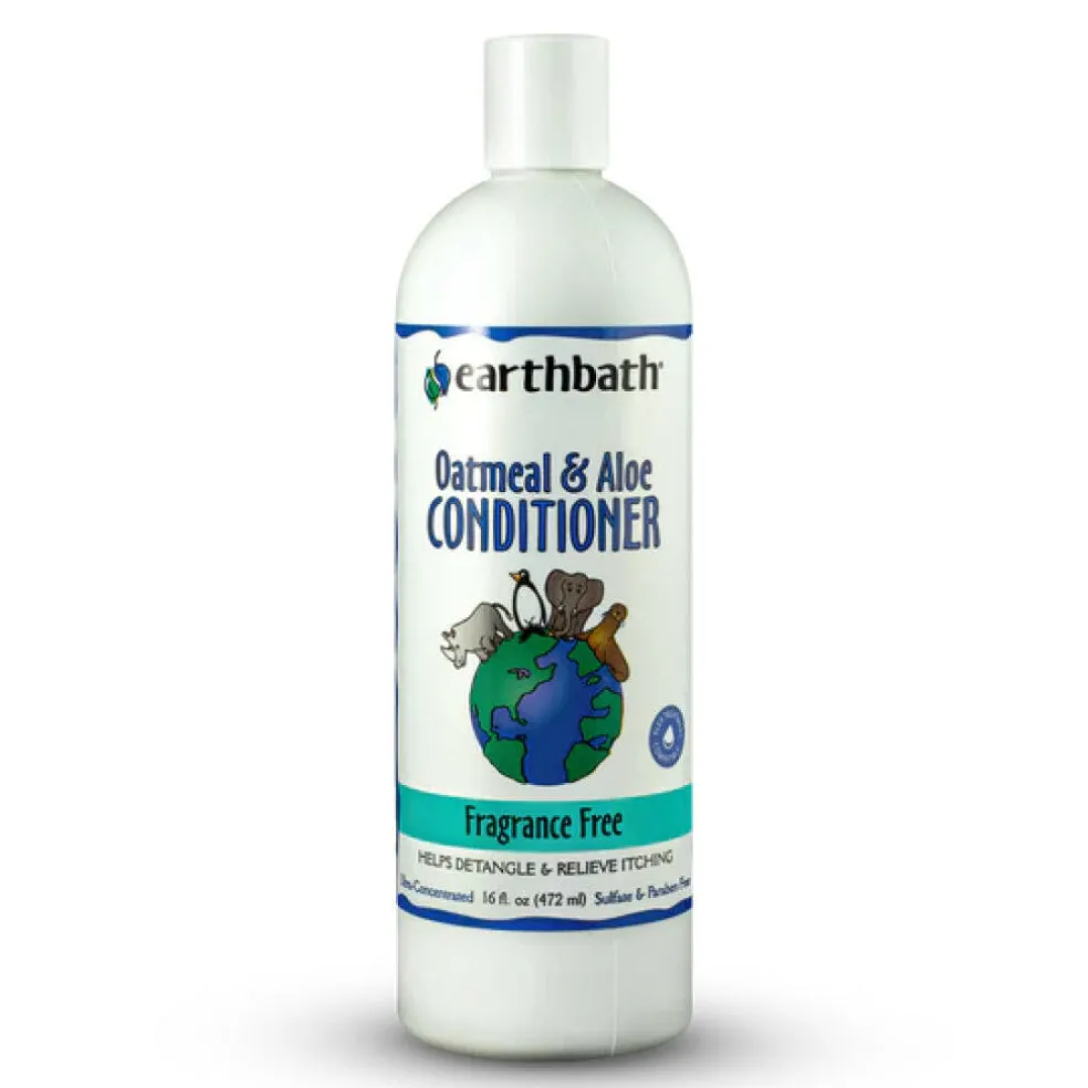 Earthbath Oatmeal & Aloe Fragrance-Free Shampoo for Dogs & Cats (16 oz)