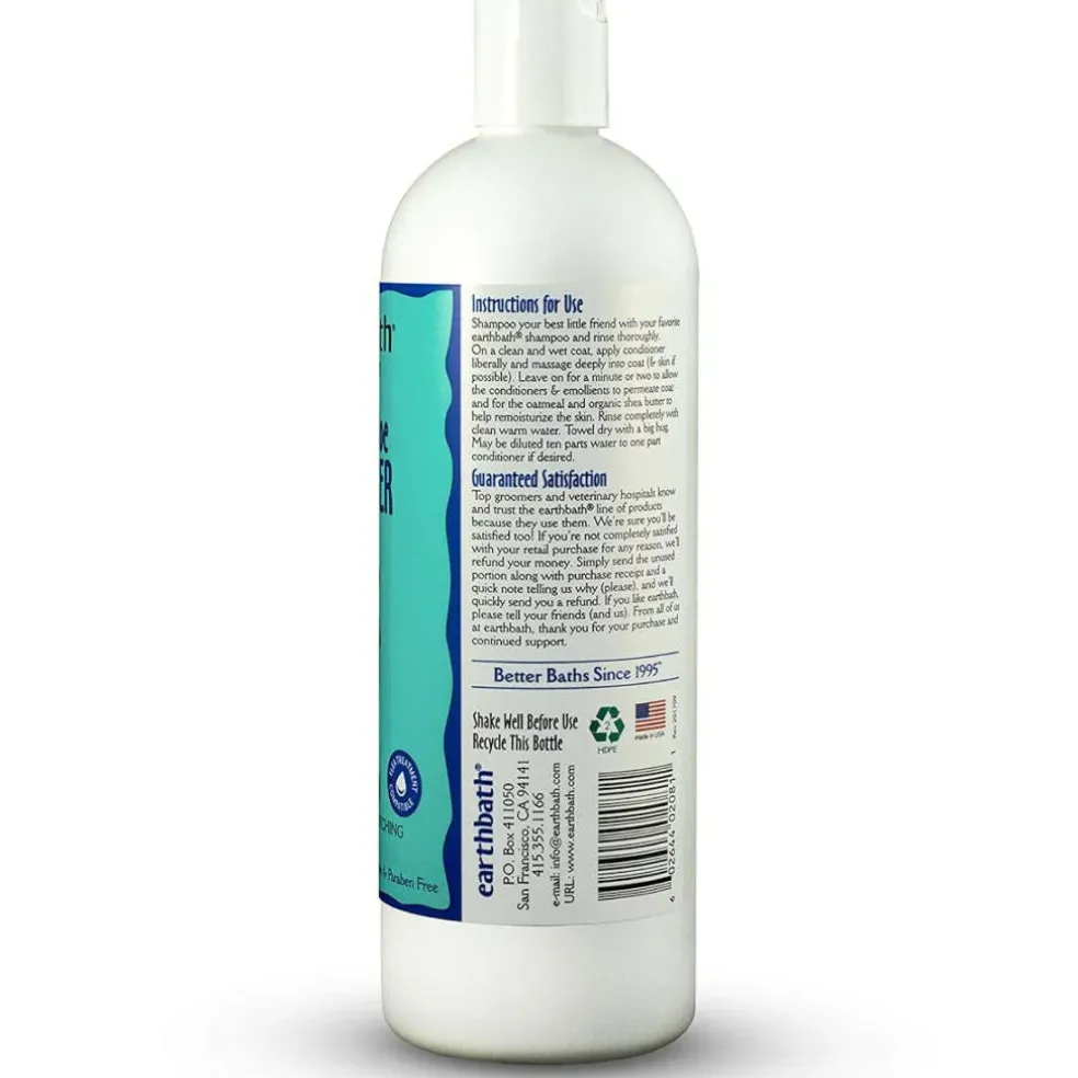 Earthbath Oatmeal & Aloe Vanilla & Almond Conditioner for Dogs & Cats (16 oz)