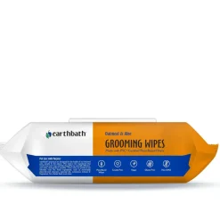 Earthbath Oatmeal & Aloe Vanilla & Almond Grooming Wipes for Dogs & Cats