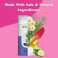 Earthbath Rosemary & Chamomile Tushy Wipes for Dogs & Cats