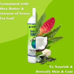 Earthbath Shed Control Green Tea & Awapuhi Shampoo for Dogs & Cats