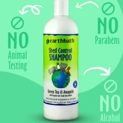 Earthbath Shed Control Green Tea & Awapuhi Shampoo for Dogs & Cats