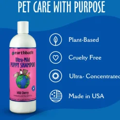 Earthbath Ultra-Mild Tearless Whild Cherry Shampoo for Puppies (16 oz)