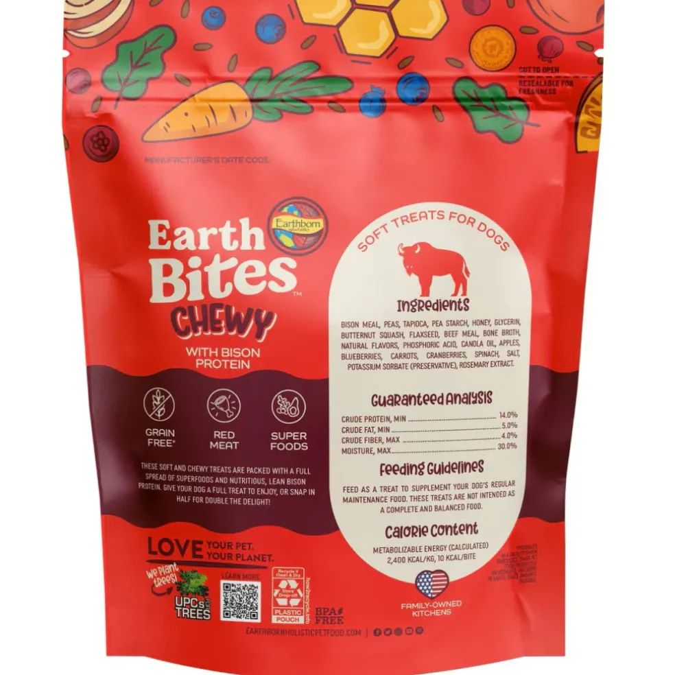 Earthborn Holistic EarthBites Bison Soft & Chewy Dog Treats (7 oz)