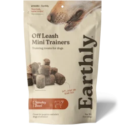Earthly Off Leash Mini Trainers Smokey Beef Recipe Dog Treats (5 oz)