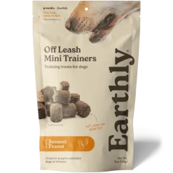 Earthly Off Leash Mini Trainers Roasted Peanut Recipe Dog Treats (5 oz)