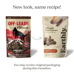 Earthly Off Leash Mini Trainers Roasted Peanut Recipe Dog Treats (5 oz)