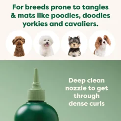 Earth Rated 3-in-1 Curly Coat White Tea & Basil Shampoo & Conditioner for Dogs (16 oz)