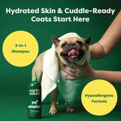 Earth Rated 3-in-1 Short Coat White Tea & Basil Shampoo & Conditioner for Dogs (16 oz)